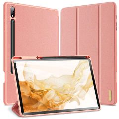 Dux Ducis Domo Bookcase Samsung Galaxy Tab S8 Plus / S7 Plus - Roze