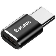 Baseus Micro-USB naar USB-C adapter - OTG - Zwart
