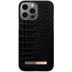 iDeal of Sweden Atelier Backcover iPhone 14 Pro Max - Neo Noir Croco