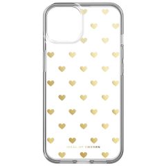 iDeal of Sweden Clear Case iPhone 14 - Golden Hearts