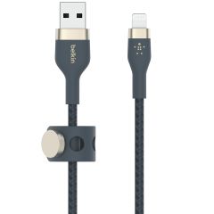 Belkin Boost↑Charge™ USB-A naar Lightning kabel braided siliconen - 1 meter - Blauw
