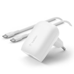 Belkin Boost↑Charge™ Adapter met kabel - USB-C naar USB-C - 1 meter - 30W - Wit