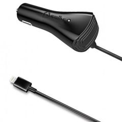 Celly Car Charger USB poort + Micro-USB kabel - 2.1 A - Zwart