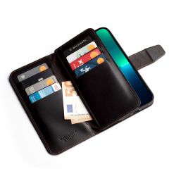 Wachikopa Multi Wallet Bookcase iPhone 13 Pro - Dark Brown