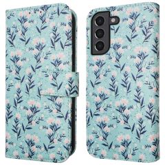 iMoshion Design Bookcase Samsung Galaxy S21 - Blue Flowers