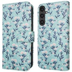 iMoshion Design Bookcase Samsung Galaxy S23 FE - Blue Flowers