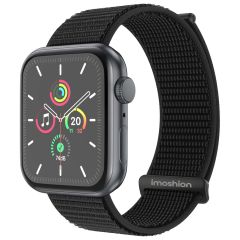 iMoshion Nylon⁺ bandje Apple Watch Series 1-9 / SE / Ultra (2) - 42/44/45/49 mm - Zwart