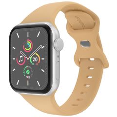iMoshion Siliconen⁺ bandje Apple Watch Series 1-9 / SE - 38/40/41 mm - Walnut - Maat S/M