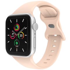 iMoshion Siliconen⁺ bandje Apple Watch Series 1-9 / SE - 38/40/41 mm - Sand Pink - Maat S/M