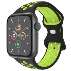 iMoshion Sport⁺ bandje Apple Watch Series 1-9 / SE - 38/40/41 mm - Maat M/L - Black Volt