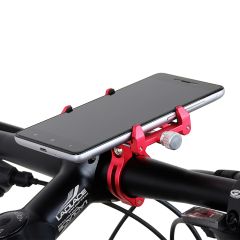 GUB G86 Telefoonhouder fiets - Verstelbaar - Universeel - Aluminium - Rood