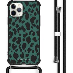 iMoshion Design hoesje met koord iPhone 11 Pro Max - Luipaard - Groen