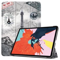iMoshion Design Trifold Bookcase iPad Air 11 inch (2024) M2 / Air 5 (2022) / Air 4 (2020) - Parijs