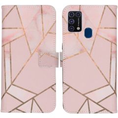 iMoshion Design Softcase Book Case Samsung Galaxy M31 - Pink Graphic