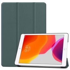 iMoshion Trifold Bookcase iPad 7 (2019) / iPad 8 (2020) / iPad 9 (2021) 10.2 inch - Donkergroen