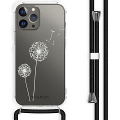 iMoshion Design hoesje met koord iPhone 13 Pro Max - Paardenbloem - Wit