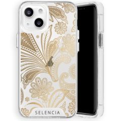 Selencia Fashion Extra Beschermende Backcover iPhone 13 Mini - Paisley Gold