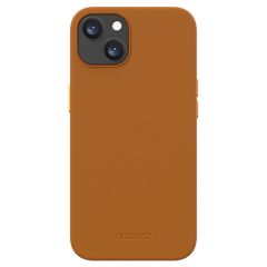 Accezz Leather Backcover met MagSafe iPhone 13 - Bruin