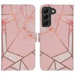 iMoshion Design Softcase Book Case Samsung Galaxy S22 Plus - Pink Graphic