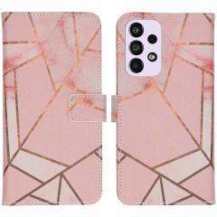 iMoshion Design Softcase Book Case Samsung Galaxy A33 - Pink Graphic