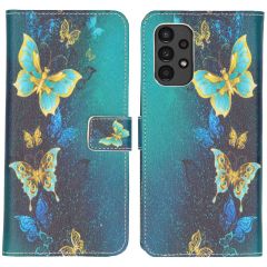 iMoshion Design Softcase Book Case Samsung Galaxy A13 (4G) - Blue Butterfly