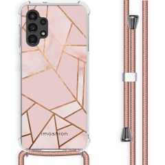 iMoshion Design hoesje met koord Samsung Galaxy A13 (4G) - Grafisch Koper - Roze
