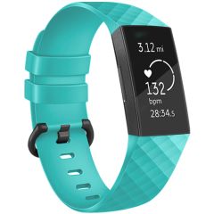 iMoshion Siliconen bandje Fitbit Charge 3 / 4 - Teal Blue