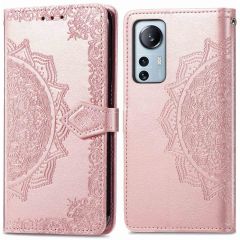 iMoshion Mandala Bookcase Xiaomi 12 Lite - Rosé Goud
