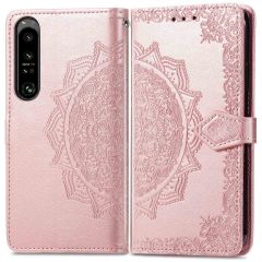 iMoshion Mandala Bookcase Sony Xperia 1 IV - Rosé Goud