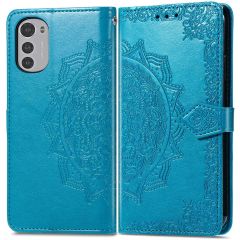 iMoshion Mandala Bookcase Motorola Moto E32 / E32s - Turquoise
