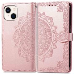 iMoshion Mandala Booktype iPhone 14 - Rosé Goud