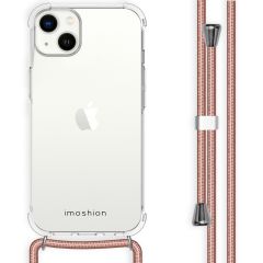 iMoshion Backcover met koord iPhone 14 Plus - Rosé Goud