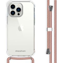 iMoshion Backcover met koord iPhone 14 Pro Max - Rosé Goud
