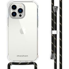 iMoshion Backcover met koord iPhone 14 Pro Max - Zwart / Goud
