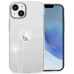 iMoshion Design hoesje iPhone 14 - Paardenbloem - Wit