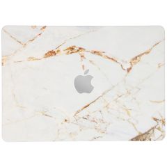 iMoshion Laptop Cover MacBook Air 13 inch (2022) - White Marble