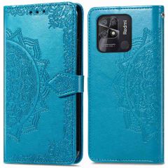 iMoshion Mandala Bookcase Xiaomi Redmi 10C - Turquoise