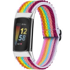 iMoshion Elastisch nylon bandje Fitbit Charge 5 / Charge 6 - Meerkleurig