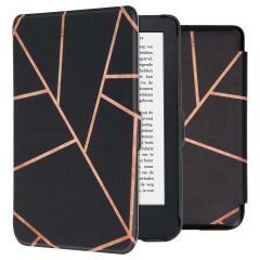 iMoshion Design Slim Hard Case Bookcase Kobo Clara 2E / Tolino Shine 4 - Black Graphic
