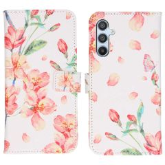 iMoshion Design Softcase Bookcase Samsung Galaxy A34 (5G) - Blossom Watercolor