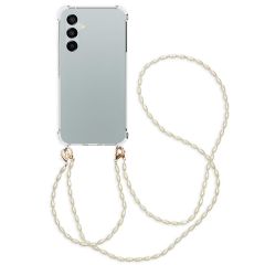 iMoshion Backcover met koord + armband - Parels Samsung Galaxy A54 (5G) - Transparant