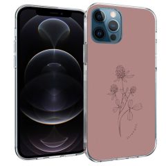 iMoshion Design hoesje iPhone 12 (Pro) - Floral Pink