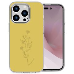 iMoshion Design hoesje iPhone 14 Pro - Floral Lime
