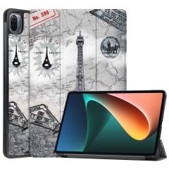 iMoshion Design Trifold Bookcase Xiaomi Pad 5 / 5 Pro - Parijs
