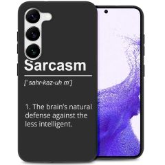 iMoshion Design hoesje Samsung Galaxy S23 - Quotes - Zwart