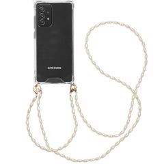 iMoshion Backcover met koord + armband - Parels Galaxy A52(s) (5G/4G)