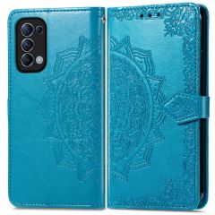 iMoshion Mandala Bookcase Oppo Find X3 Lite - Turquoise