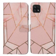 iMoshion Design Softcase Book Case Galaxy A22 (5G) - Pink Graphic