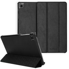 Selencia Vegan Lederen Trifold Book Case Galaxy Tab A7 Lite - Zwart