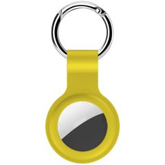 iMoshion Liquid Silicone Keychain Case Apple AirTag - Geel
